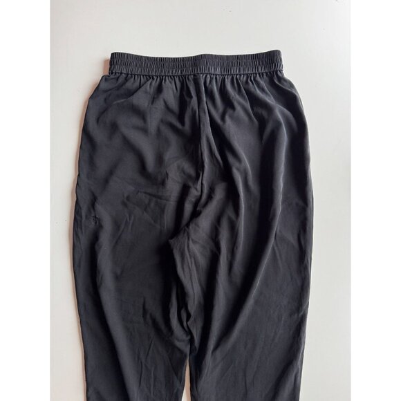 KIT AND ACE Black City Nylon Silk Blend Tapered Casual Ankle Pants, Size 8 - Picture 4 of 9